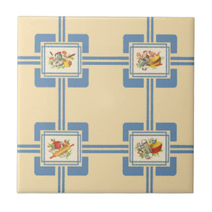 Ceramic Tile, Small-MEEMAW'S KITCHEN-BLUE Ceramic Tile