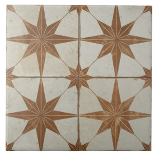 Ceramic Tile - Star Burst Beige