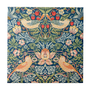CERAMIC TILE : STRAWBERRY THIEVES : WILLIAM MORRIS