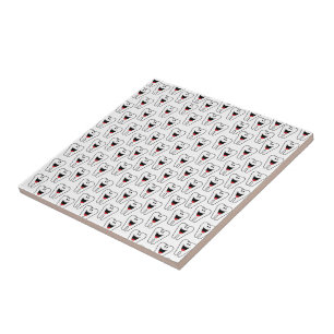 Ceramic Tile Teeth White Smile