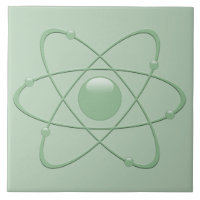 Ceramic Tile THE ATOM 1950s Retro Vintage SEAFOAM