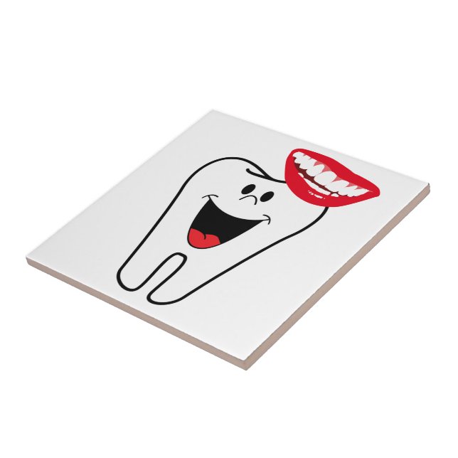 Ceramic Tile Tooth Smile Dentist (Side)
