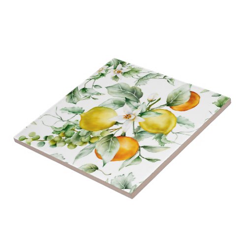 Ceramic TileTrivet_Citrus Ceramic Tile