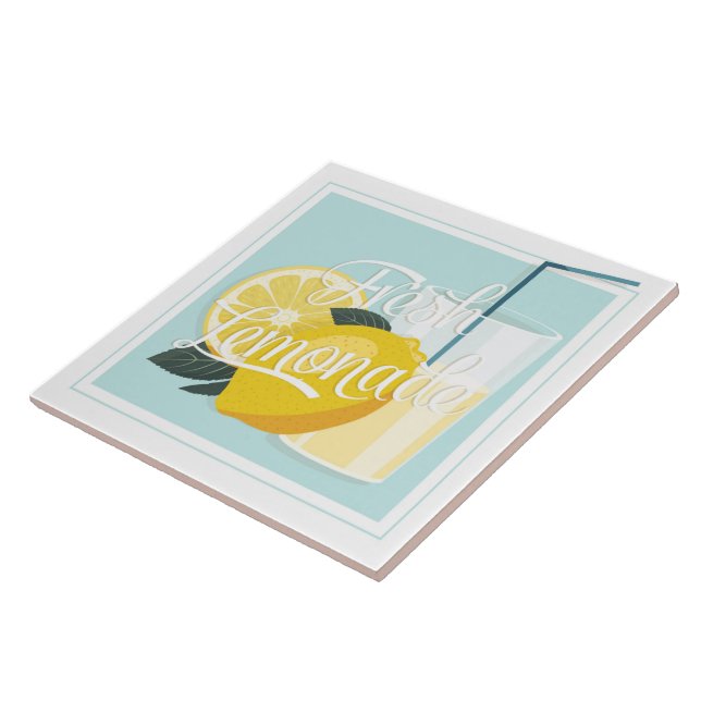 Ceramic Tile/Trivet-Lemonade Ceramic Tile (Side)