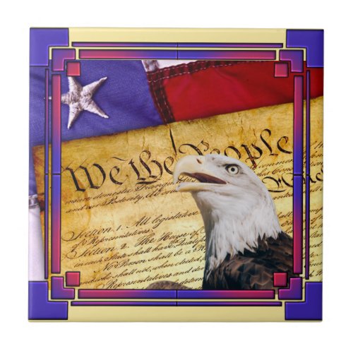 Ceramic TILE _ We the People _ The Constitution