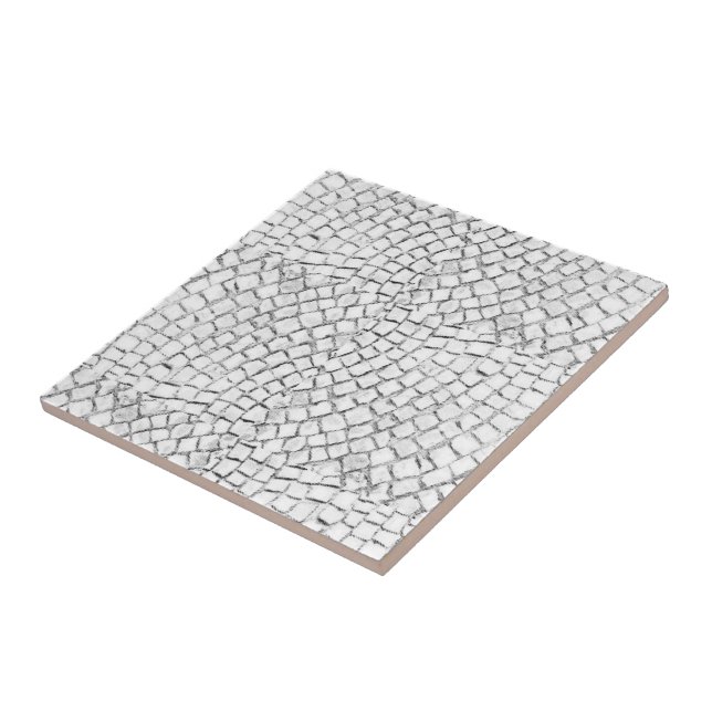 Ceramic Tile White Pavers (Side)