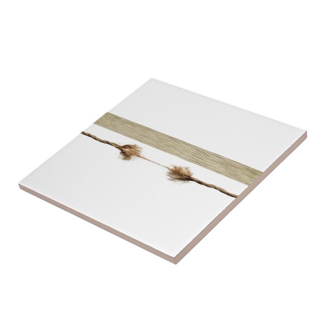 Ceramic Tile White Rope Natural (Side)