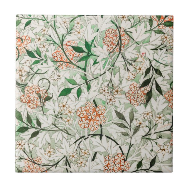 CERAMIC TILE : WILLIAM MORRIS: JASMINE (Front)