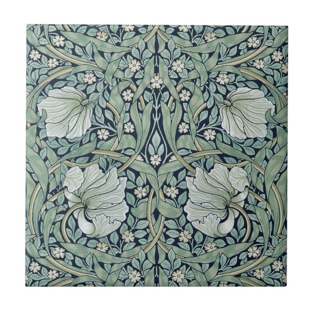 CERAMIC TILE : WILLIAM MORRIS : PIMPERNEL (Front)
