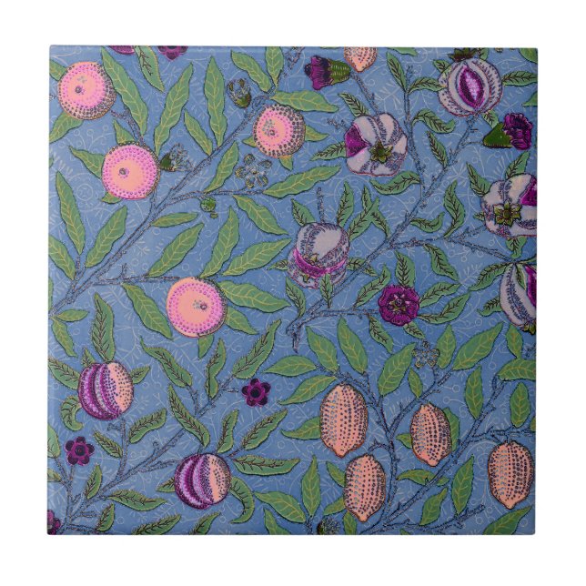 CERAMIC TILE : WILLIAM MORRIS : POMEGRANATES (Front)