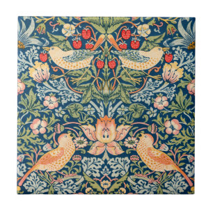 CERAMIC TILE : WILLIAM MORRIS :STRAWBERRY THIEVES