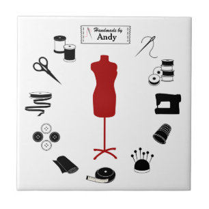 Ceramic Tile with Custom Text