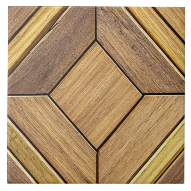 Ceramic tile, wood design ceramic tile (Front)