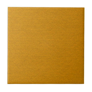 Ceramic Tile - Yellow Rust Brown Plain