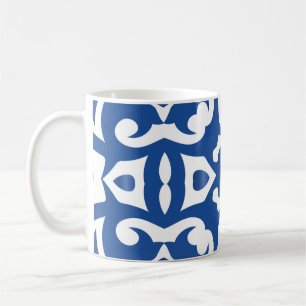 Ceramic tiles azulejo portugal. Vintage seamless p Coffee Mug