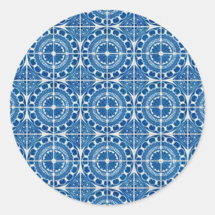 Ceramic tiles classic round sticker