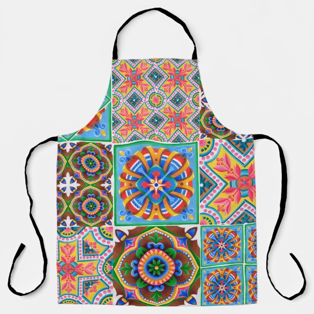Ceramic tiles, majolica, ornamentabstract,arabic,a apron (Front)