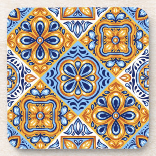 Ceramic tiles pattern beverage coaster