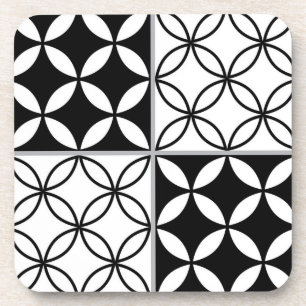 Ceramic tiles pattern beverage coaster