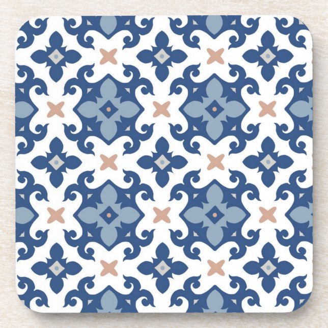 Ceramic tiles pattern beverage coaster (Front)