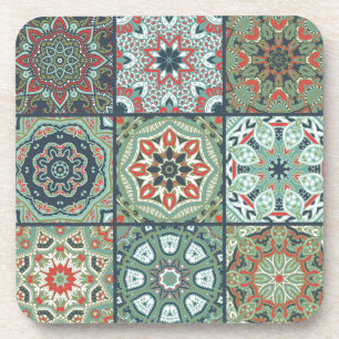 Ceramic tiles pattern beverage coaster