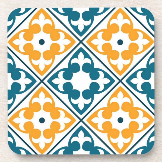 Ceramic tiles pattern beverage coaster (Front)