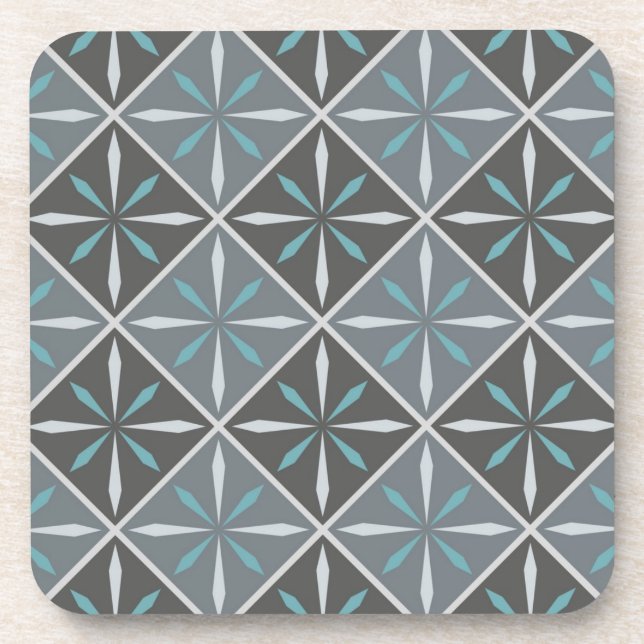 Ceramic tiles pattern beverage coaster (Front)
