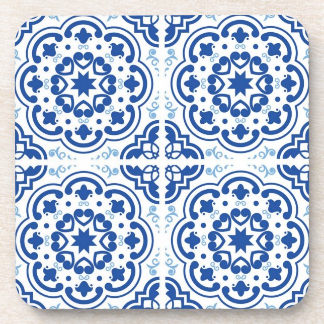 Ceramic tiles pattern beverage coaster (Front)