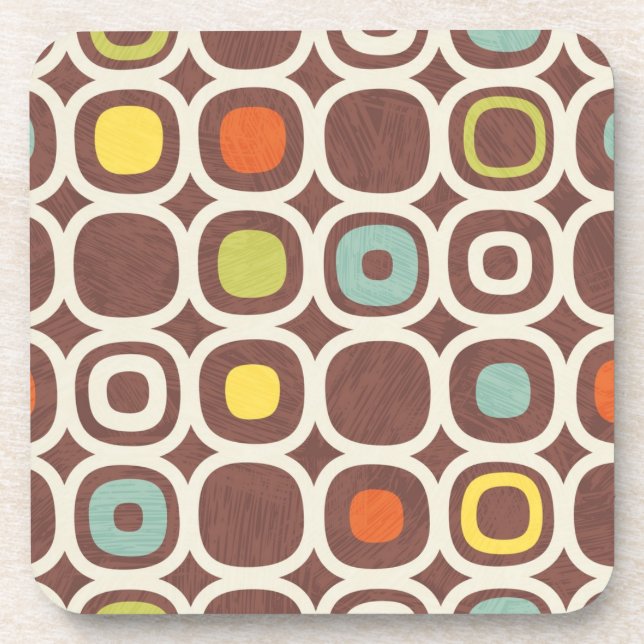 Ceramic tiles pattern beverage coaster (Front)
