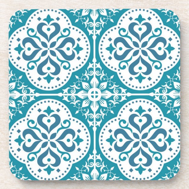 Ceramic tiles pattern beverage coaster (Front)