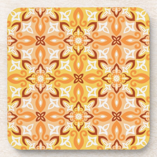 Ceramic tiles pattern beverage coaster (Front)