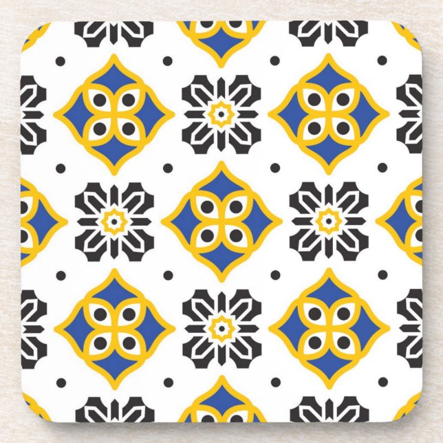 Ceramic tiles pattern beverage coaster (Front)