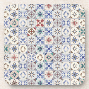 Ceramic tiles pattern beverage coaster