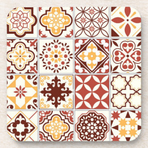 Ceramic tiles pattern beverage coaster