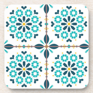 Ceramic tiles pattern beverage coaster