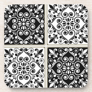Ceramic tiles pattern beverage coaster