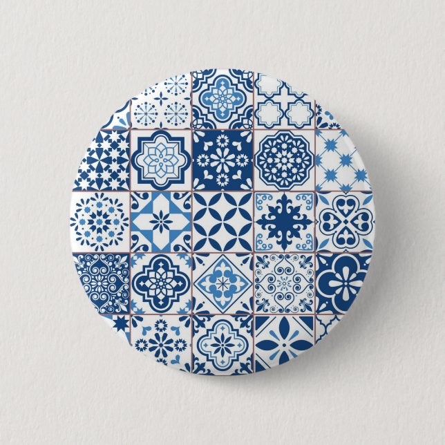 Ceramic tiles pattern button (Front)