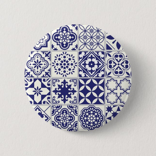 Ceramic tiles pattern button (Front)