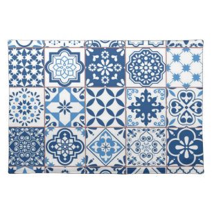 Ceramic tiles pattern cloth placemat