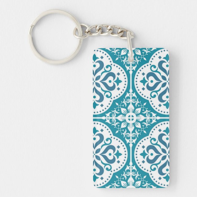 Ceramic tiles pattern keychain (Front)