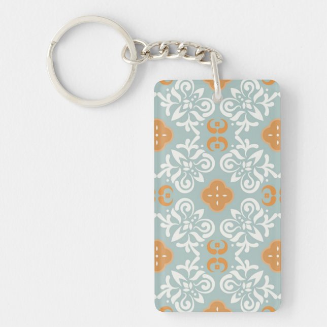 Ceramic tiles pattern keychain (Front)