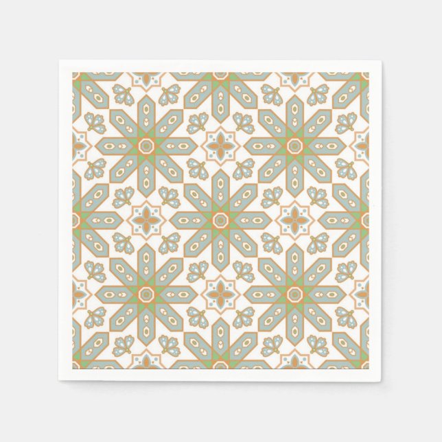 Ceramic tiles pattern napkins (Front)