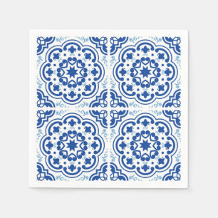 Ceramic tiles pattern napkins