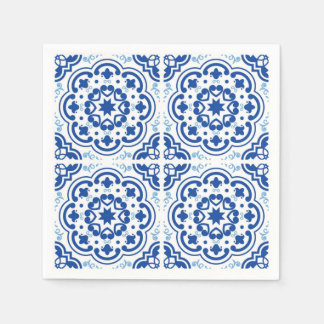 Ceramic tiles pattern napkins