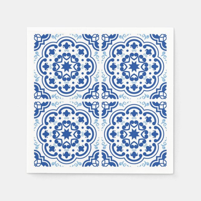 Ceramic tiles pattern napkins (Front)