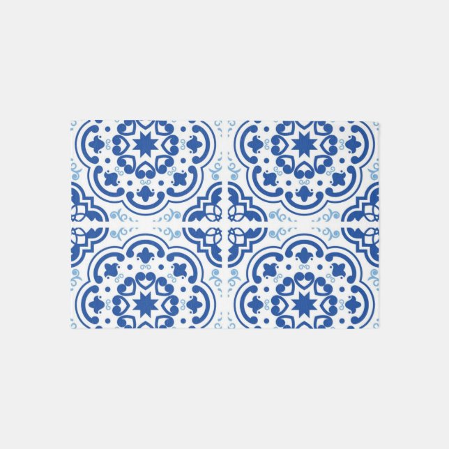 Ceramic tiles pattern outdoor rug (Front)