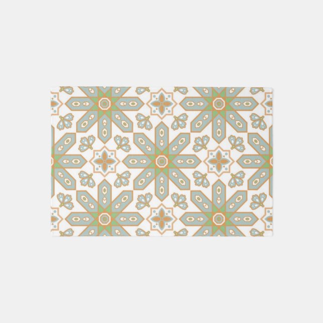 Ceramic tiles pattern outdoor rug (Front)