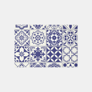 Ceramic tiles pattern outdoor rug