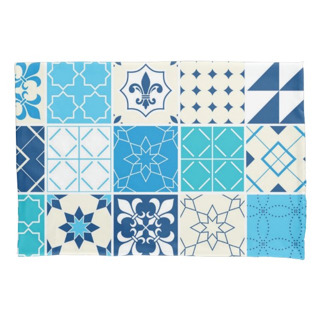 Ceramic tiles pattern pillow case (Front)