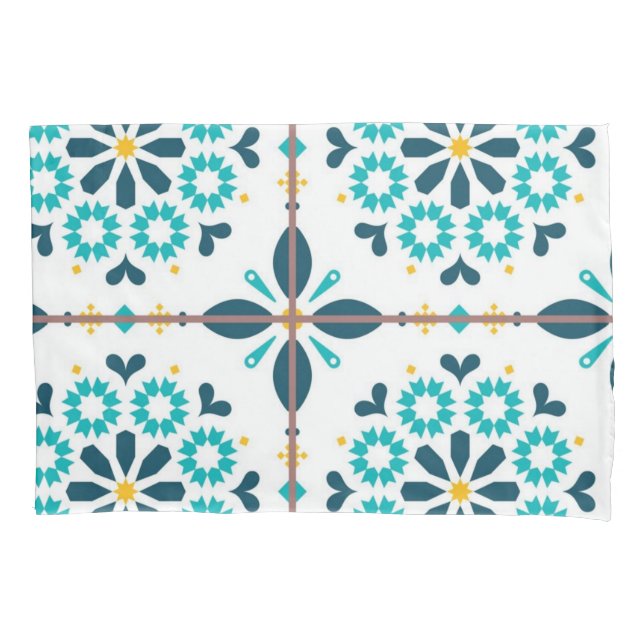 Ceramic tiles pattern pillow case (Front)